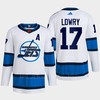 Adam Lowry 17 Reverse Retro 2.0 2022 Winnipeg Jets White Jersey Primegreen - Robokeg