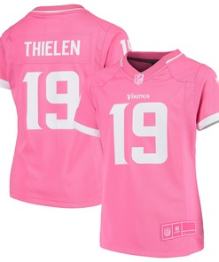 Adam Thielen Minnesota Vikings Girls Fashion Bubble Gum Jersey - Pink Nfl - Robokeg