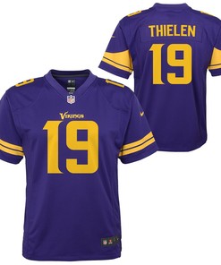 Adam Thielen Minnesota Vikings Nike Youth Color Rush Alternate Player Game Jersey - Purple - Robokeg
