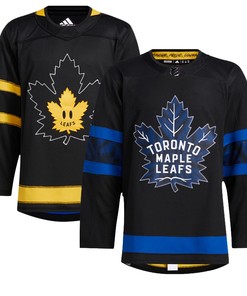 Adidas Authentic Toronto Maple Leafs X Drew House Alternate Blank Jersey - Black Nhl - Robokeg