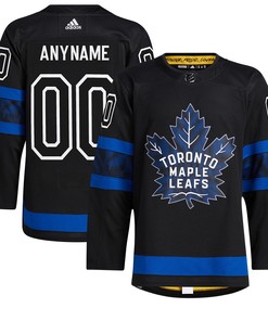 Adidas Authentic Toronto Maple Leafs X Drew House Alternate Custom Jersey - Black Custom Jerseys Nhl - Robokeg