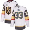 Adin Hill 33 Vegas Golden Knights Stanley Cup 2023 Champions Patch Away Breakaway Men Jersey - White - Robokeg