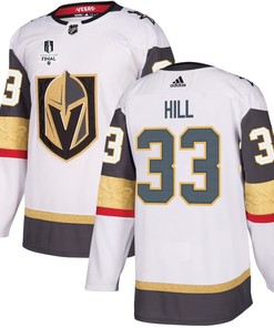 Adin Hill 33 Vegas Golden Knights Stanley Cup 2023 Final Patch Away Breakaway Men Jersey - White - Robokeg