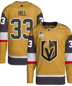 Adin Hill 33 Vegas Golden Knights Stanley Cup 2023 Final Patch Home Breakaway Men Jersey - Gold - Robokeg