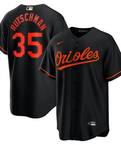 Adley Rutschman 35 Baltimore Orioles Alternate Men Jersey - Black - Robokeg