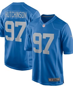 Aidan Hutchinson Detroit Lions 2022 Nfl Draft First Round Pick Alternate Game Jersey - Blue - Robokeg
