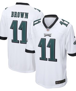A.j. Brown Philadelphia Eagles Game Jersey - White Nfl - Robokeg