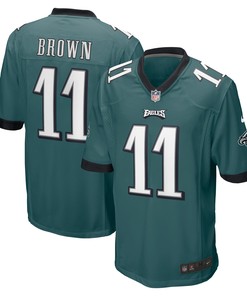 A.j. Brown Philadelphia Eagles Player Game Jersey - Midnight Green Nfl - Robokeg