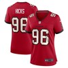 Akiem Hicks Tampa Bay Buccaneers Womens Player Game Jersey - Red Nfl - Robokeg