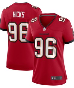 Akiem Hicks Tampa Bay Buccaneers Womens Player Game Jersey - Red Nfl - Robokeg
