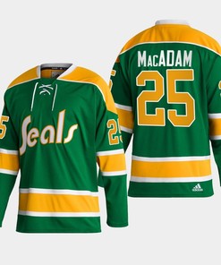 Al MacAdam 25 California Golden Seals Green Reverse Retro 2.0 Jersey 2022-23 - Robokeg