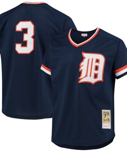 Alan Trammell Detroit Tigers Mitchell & Ness 1984 Authentic Cooperstown Collection Mesh Batting Practice Jersey - Navy Mlb - Robokeg