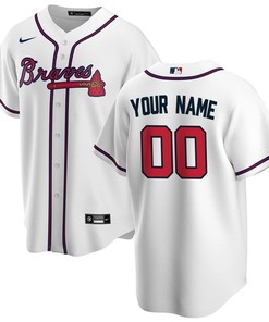 Alanta Braves Mlb 2020 Personalized Custom White Custom Jersey - Robokeg