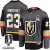Alec Martinez 23 Vegas Golden Knights 2023 Stanley Cup Champions Patch Alternate Breakaway Jersey - Black - Robokeg