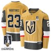 Alec Martinez 23 Vegas Golden Knights 2023 Stanley Cup Champions Patch Breakaway Home Jersey - Gold - Robokeg