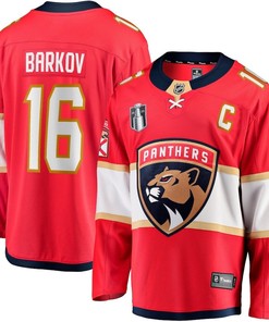 Aleksander Barkov 16 Florida Panthers 2023 Stanley Cup Final Home Breakaway Player Jersey - Red - Robokeg