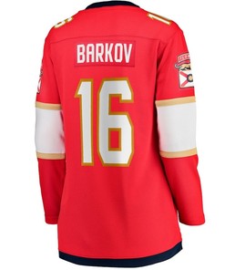 Aleksander Barkov 16 Florida Panthers Women's 2023 Stanley Cup Final Home Breakaway Player Jersey - Red - Robokeg
