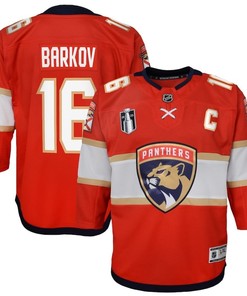 Aleksander Barkov 16 Florida Panthers Youth 2023 Stanley Cup Final Home Jersey - Red - Robokeg