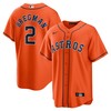 Alex Bregman Houston Astros Alternate Replica Player Name Jersey Orange Mlb - Robokeg