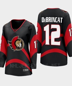 Alex DeBrincat 12 Ottawa Senators 2022 Special Edition 2.0 Women Breakaway Retro Jersey Black - Robokeg