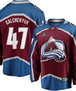 Alex Galchenyuk 47 Colorado Avalanche Stanley Cup 2023 Playoffs Patch Home Breakaway Men Jersey - Burgundy - Robokeg