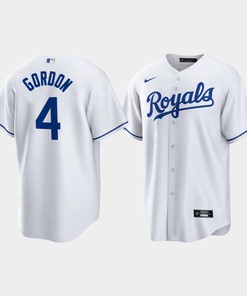 Alex Gordon 4 Kansas City Royals White Home Player Jersey - Robokeg