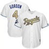 Alex Gordon Kansas City Royals World Series Champions Gold Program Cool Base Player Jersey - White - Robokeg
