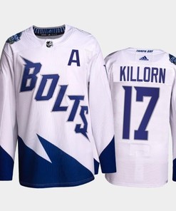 Alex Killorn Lightning 2022 Stadium Series White Primegreen Jersey, Men Jersey - Robokeg