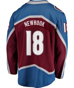 Alex Newhook 18 Colorado Avalanche Stanley Cup 2023 Playoffs Patch Home Breakaway Men Jersey - Burgundy - Robokeg