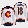 Alex Newhook 18 Reverse Retro 2.0 2022 Colorado Avalanche White Jersey Primegreen - Robokeg