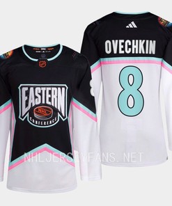 Alex Ovechkin 8 Washington Capitals 2023 All-Star Game Jersey Black Equipment - Robokeg