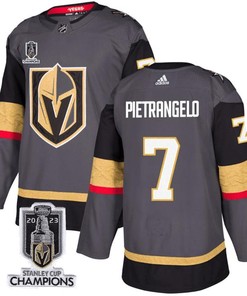 Alex Pietrangelo 7 Vegas Golden Knights 2023 Stanley Cup Champions Patch Alternate Breakaway Jersey - Black - Robokeg
