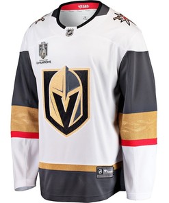 Alex Pietrangelo 7 Vegas Golden Knights 2023 Stanley Cup Champions Patch Breakaway Jersey - White - Robokeg