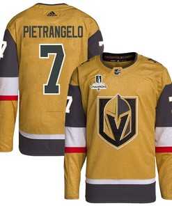 Alex Pietrangelo 7 Vegas Golden Knights Stanley Cup 2023 Champions Patch Home Breakaway Men Jersey - Gold - Robokeg