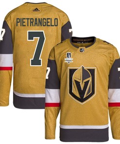 Alex Pietrangelo 7 Vegas Golden Knights Stanley Cup 2023 Final Patch Home Breakaway Men Jersey - Gold - Robokeg