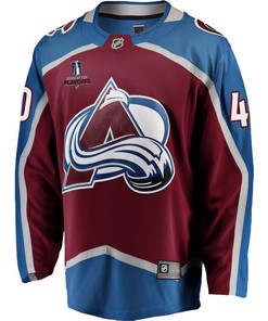 Alexandar Georgiev 40 Colorado Avalanche Stanley Cup 2023 Playoffs Patch Home Breakaway Men Jersey - Burgundy - Robokeg