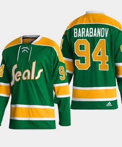 Alexander Barabanov 94 San Jose Sharks Green Reverse Retro 2.0 Jersey 2022-23 - Robokeg