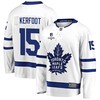 Alexander Kerfoot 15 Toronto Maple Leafs Stanley Cup 2023 Playoffs Patch Away Breakaway Men Jersey - White - Robokeg