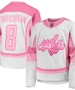 Alexander Ovechkin Washington Capitals Girls Fashion Player Jersey - White Nhl - Robokeg