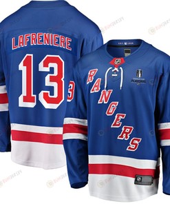 Alexis Lafreniere 13 New York Rangers Stanley Cup 2023 Playoffs Patch Home Breakaway Men Jersey - Blue - Robokeg