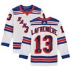 Alexis Lafreniere New York Rangers Upper Deck Autographed White Jersey With Nhl Debut 1/14/21 Inscription - Limited Brandedition Of 113 - Robokeg