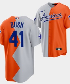 All-Star Futures Game 2022-23 Los Angeles Angels Ky Bush 41 Gray Orange Jersey - Robokeg
