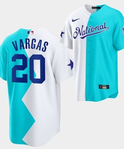 All-Star Futures Game 2022-23 Los Angeles Dodgers Miguel Vargas 20 White Blue Jersey - Robokeg