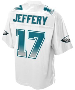 Alshon Jeffery Philadelphia Eagles Nfl Pro Line By Fanatics Branded Fade Fashion Jersey - White - Robokeg