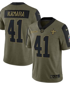Alvin Kamara New Orleans Saints 2021 Salute To Service Limited Player Jersey - Olive Nfl - Robokeg