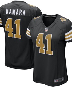 Alvin Kamara New Orleans Saints Womens Alternate Game Player Jersey Black Nfl - Robokeg