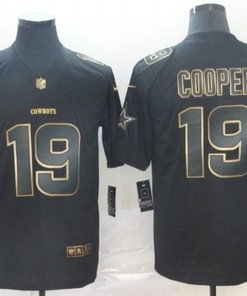 Amari Cooper #19 Dallas Cowboys Nfl Explosion Legendary Gold Black Jersey - Robokeg
