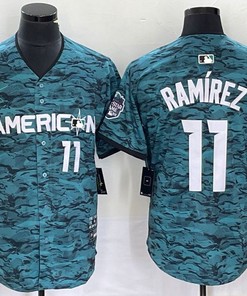 American League #11 Jose Ramirez Nike 2023 Mlb All Star Game Limited Player Jersey - Teal 2023 - Robokeg