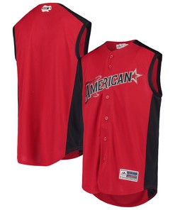 American League Majestic 2019 Mlb All-star Game Workout Team Jersey - Red/navy Mlb - Robokeg