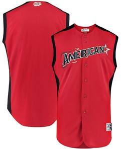 American League Majestic 2019 Mlb All-star Game Workout Team Jersey Red/navy - Robokeg